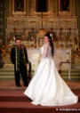 Santa Clara Mission Wedding Photography - Couple return to altar 009