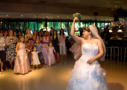 Santa Clara Freedom Hall Wedding Photography - Bride throws bouquet 01